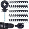 005020 Brand Nqn Pcs Black Electric Fence Insulator Pack 733723435780