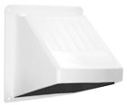 110119 Builders Best White Plastic Wide Mouth Vent Hood 722048101197