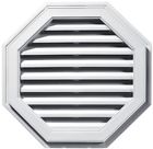 120012727001 Builders Edge Gable Vent Inch White Octagon Vinyl 080192003225