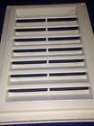 120062218117 Air Vent Nib Builders Edge Rectangle Gable White Screen Trim