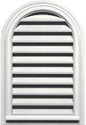 120082232123 Builders Edge Gable Vent Inch White Round Top 080192076540