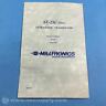 1802277 Milltronics Ultrasonic Tranducer Instruction Manual Usip