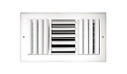 303m-14x08 Truaire Curved Blade Sidewall Ceiling Register White Steel