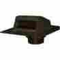 4inor5in 6011bl Canplas Inc Vntlr Rf Polyp Blk Roof Ventilators Black 662671601049