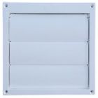 6-inch Ex-hlfw Speedi-products 06 Diameter Louvered Plastic Flush Hood White