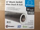 687384859006 Imperial Insulated Flexible Duct Fiberglass Black Jacket Polyester
