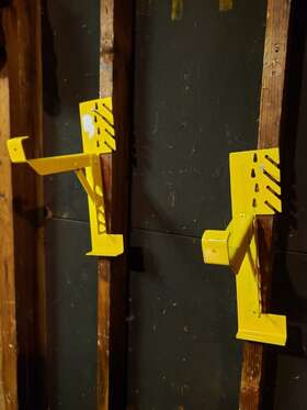 19038 Acro Building Systems Adjustable Steel Roof Bracket Lot Of 2