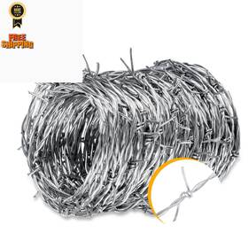 Aggfencer Ajr0a162025 25ft Barbed Wire 2 Point 16 Gauge 2-points 16ga Silver