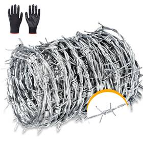 Aggfencer Ajr0a1841320 1320ft Barbed Wire 4 Point 18 Gauge Hot-dip 4-points 18ga