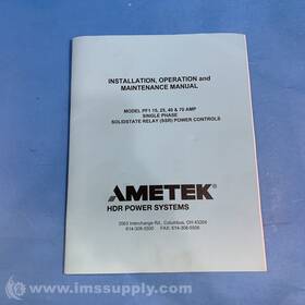 40050-iom-002 Ametek Maintenance Manual Fnip