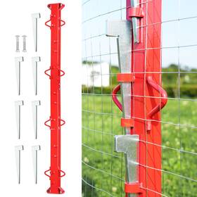 Aopec Ewf182r 6ft Woven Wire Fence Stretcher Bar With 7 Wedges Heavy-duty 6 Feet
