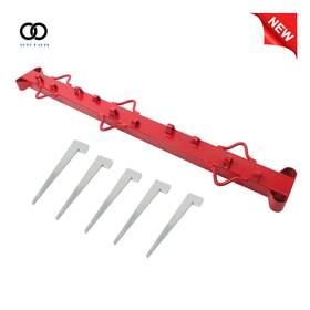 Autoooparts Apo441640 4ft Red Woven Wire Fence Stretcher Bar With 5 Wedges For Chain Link Fencing