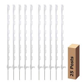 Beiyi Mld-059 25 Pack Electric Fence Posts 48 Inch Plastic Step In Post