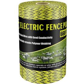 Besteel Bs059 Upgraded Electric Fence Poly Wire 660 Feet 200 Meters 1/8 Inch