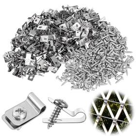 675006 Brand Fdczeyxior 250 Pcs Stainless Steel Fence Wire Clips Fencing Clamps