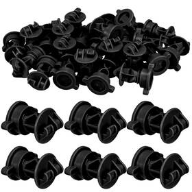 Insulators-1112 Brand Frienda 25 Pcs Electric Fence Insulators Screw Tight Round Post Insulator Wire
