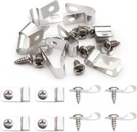 Fence80 Brand Zero Home 80 Pcs Fence Wire Clamps With Screw Agricultural Fencing Mounting Clips