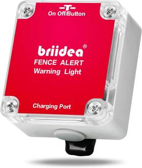 Hfa-01 Briidea Electric Fence Indicator Light For Detects Any Types Of Red Silver