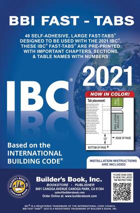 Builders Book Inc. Cpt-auo-271 2021 International Building Code Ibc Fast Tabs