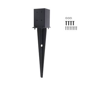 Cdfyjhfdq Oj023856 1 Pcs 4 Inch X4 Fence Post Anchor Ground Spike Internal Black