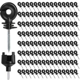 Cididu Ci-fenceinsulator-b120p 120 Pack Electric Fence Insulator Ring Post