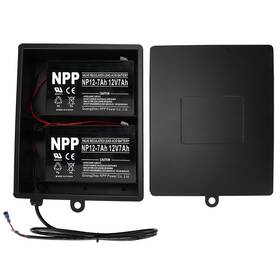 Cinvei Abbt-2 2025 New Upgraded Steel Battery Box With 2 Batteries Kit 12v 7ah Black