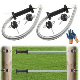 Cym-insist Th-5m202303 Cym-insist 2 Set Electric Fence Gate Kit Handle With
