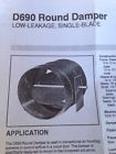 D690a1028 Honeywell Single Blade Round Damper Used With All Low Torque