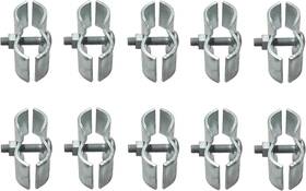 Dailydanny 782125834981 10 Set Chain Link Fence Panel Clamps 1-3/8 Inch Dog Kennel Clamp For Round