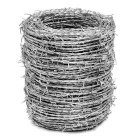Dlh Western 793897631197 Real Barbed Wire 328ft 100m 16 Gauge 4 Point Silver