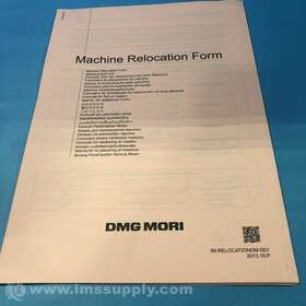 Im-relocationdm-d01 Dmg Mori Machine Location Form Usip