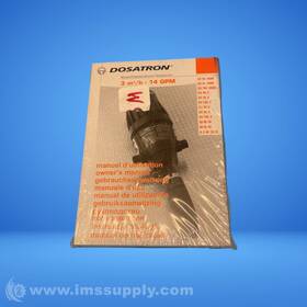 2093309 Dosatron International 3 M3/h - 14 Gpm Pump Owners Manual Fnfp