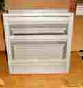 Elc6375dax Ruskin With Motor Gray Aluminum Bird Screen Stationary Louver