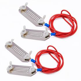 Electric Fence Efc-35.4-rs-2p Polytape Connector With 35.4 Inch Length Wire For 1/2 To 1-1/2