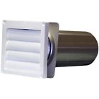 Exhlwt 04 Vents Diameter Louvered Plastic Hood White No 816040015931