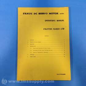 B-51790e Fanuc B-51790e/01 Dc Servo Motor Operators Manual Usip