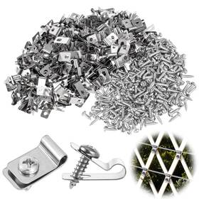 Fdczeyxior 675006 1 Gm6xziku 250 Pcs Stainless Steel Fence Wire Clips Fencing Clamps Clamps
