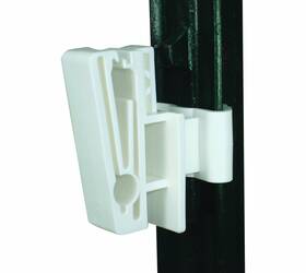 Field Guardian 102364 T-post 2-inch Polytape Or 3/8-inch Rope Insulator White