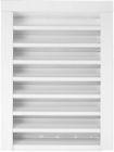 Glff1212wh Cmi White Rectangle Steel Gable Vent