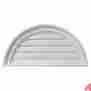 Gvhr60d Ekena Half Round Gable Vent Louver 60 W X 30 H Decorative