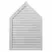 Gvpe12x22d Ekena Peaked Gable Vent Louver 12 W X 22 H 1-3 4 D Decorative