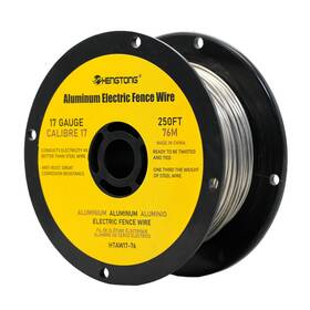 Hengtong Aw-76 17 Gauge Aluminum Wire For Electric Fencing 250 Ft Silver