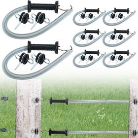 Hicarer Zhw-hicarer-0946 4 Set Electric Fence Spring Gate Handles Kit With