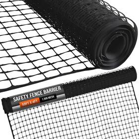 Sfb-bk-0450 Houseables Plastic Mesh Fence Fencing Temporary Netting Black