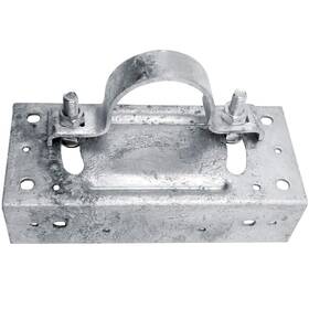 Jake Sales 2 3 8 Wood Fence To 2-3/8 Inch Wood Fence To Round Steel Diameter Post Galvanized