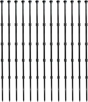 0015 Jinjinkejiyouxiangongsi Fercery 3.1ft Garden Fence Post Heavy Glass Fiber 38 Inches- 20 Packs