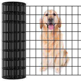 Jotesnew 24100 Garden Fence Black Pvc Coated Welded Wire Fencing 24 Inch X 100ft