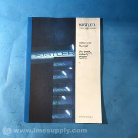 Kistler Instrument 5073a 002-327e-08.12 5073a 002-327e-08.12 Icam Instruction Manual 0326