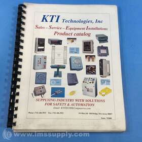 Kti 9/2000 Product Catalog Sales Service Equipment Usip