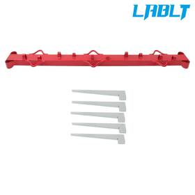Lablt Om496845oc 4ft Woven Wire Fence Stretcher Bar With 5 Wedges Red For Farms